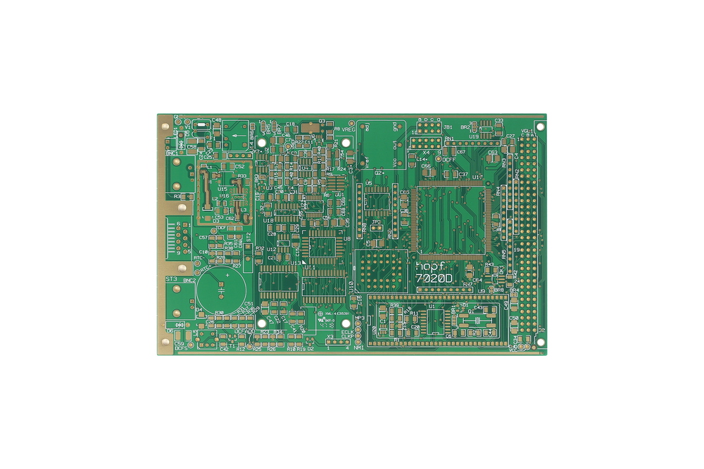 Grüne 6-Schicht-Edge-Plating-Immersions-Gold-Leiterplatte für die Kontrolle der Industrie